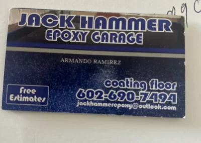 Jackhammer Epoxy - Business Card